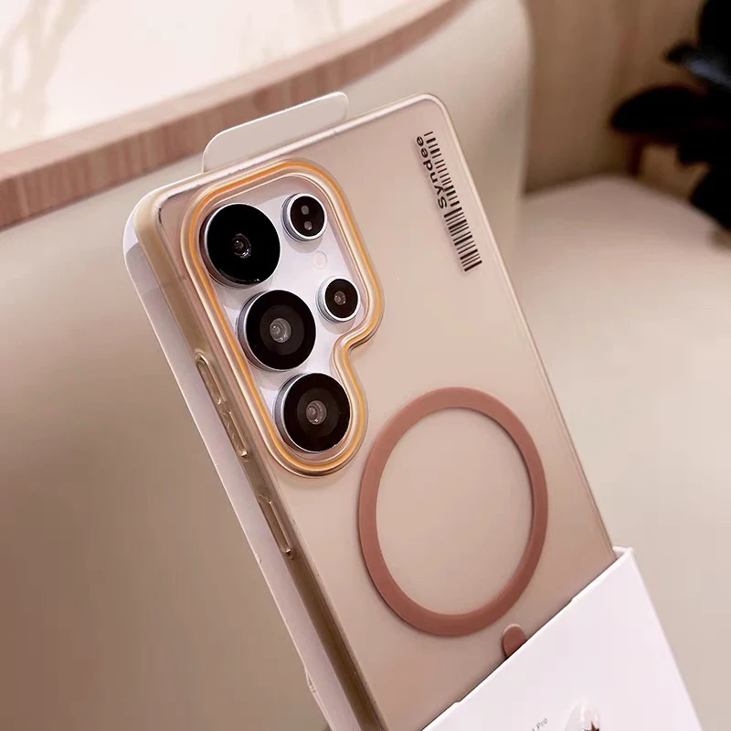 Matte Magnetic Translucent Slim Label Phone Case