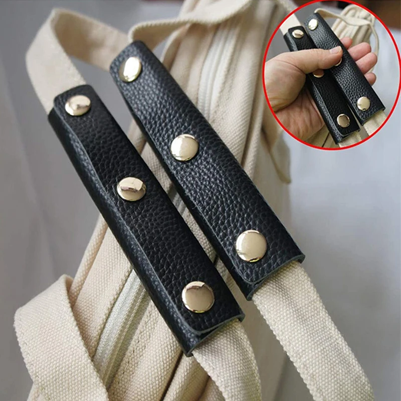 Luggage Bag Handle Wrap Suitcase Grip Protective Cover Leather Anti-stroke Stroller Shoulder Strap Pad Grip Cover Bag Accessory