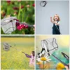 Retractable Fishing Net Butterflies Catching Bug Net Outdoor Fold Telescoping Bug Stainless Steel Catcher Picnic Camping Supply 5