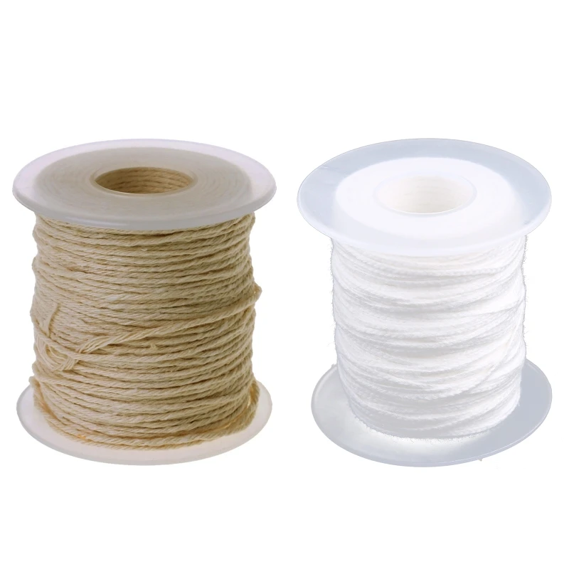 Cotton Braid Wick Natural Cotton No Smoke Wick Supplies