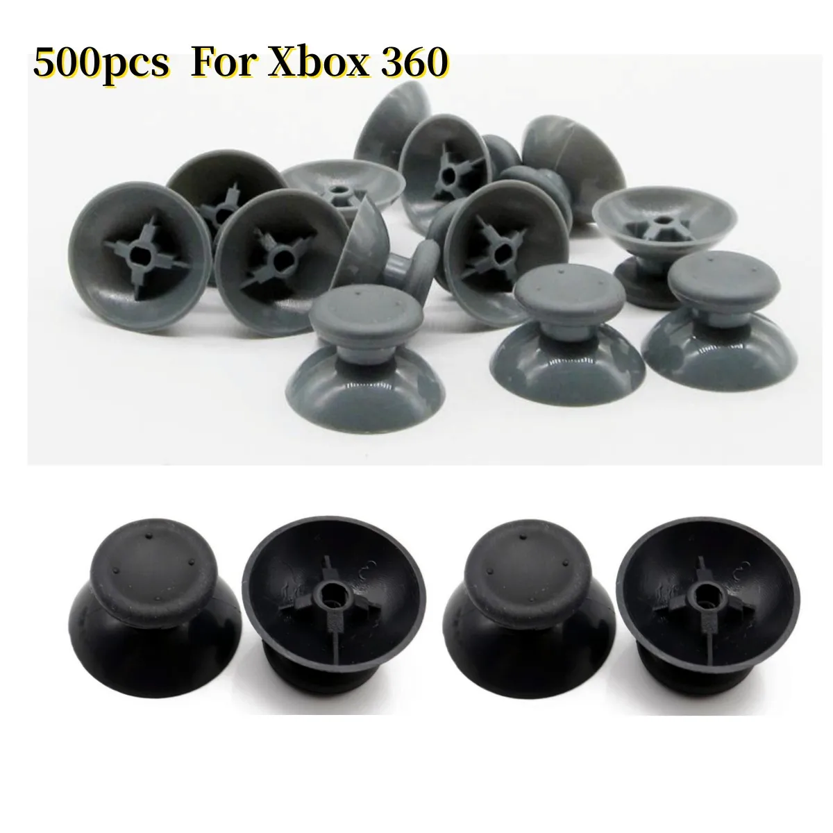 

500pcs 3D Analog Cover Thumb Sticks Joystick Thumbsticks Mushroom Cap For Microsoft Xbox 360 XBOX360 Controller Game Accessories