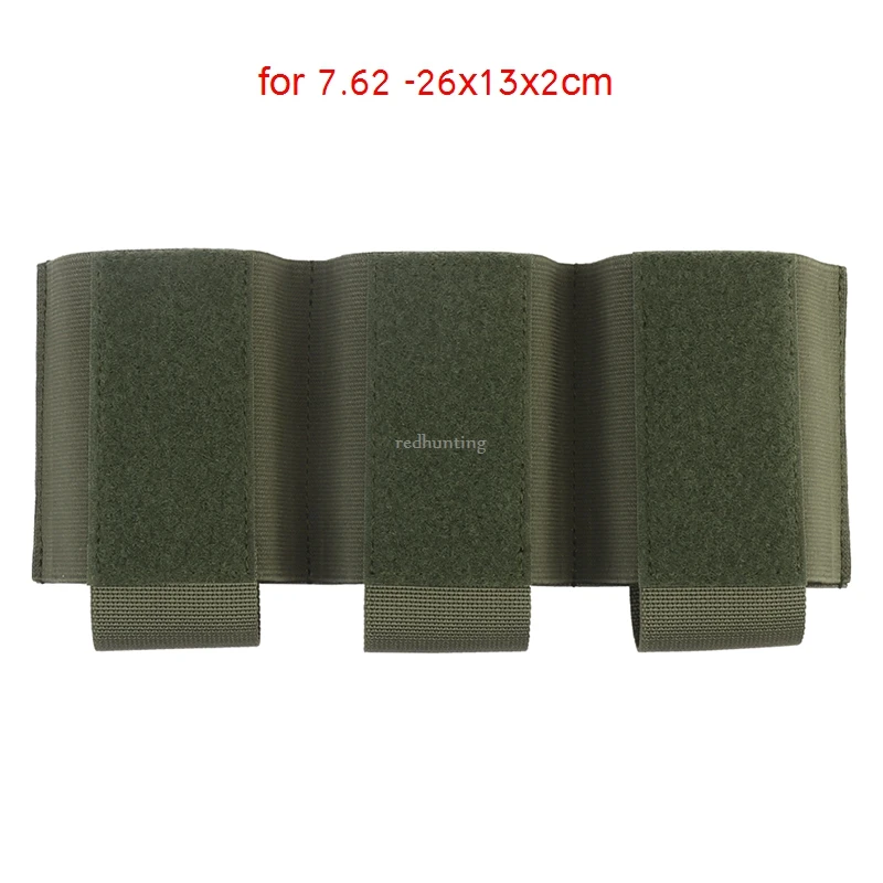 Tactical 5.56/7.62 Triple Magazine Pouch Magazine Holder with Hook Fasteners for MK3/MK4 Chest Rig Magazine Insert Pouch