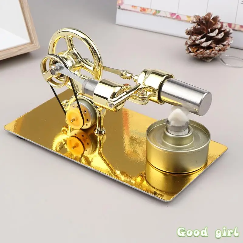 

Mini External Combustion Stirling Engine Experimental Model Motor Generator Engine Physics Collection Toy Gift Educational Toy