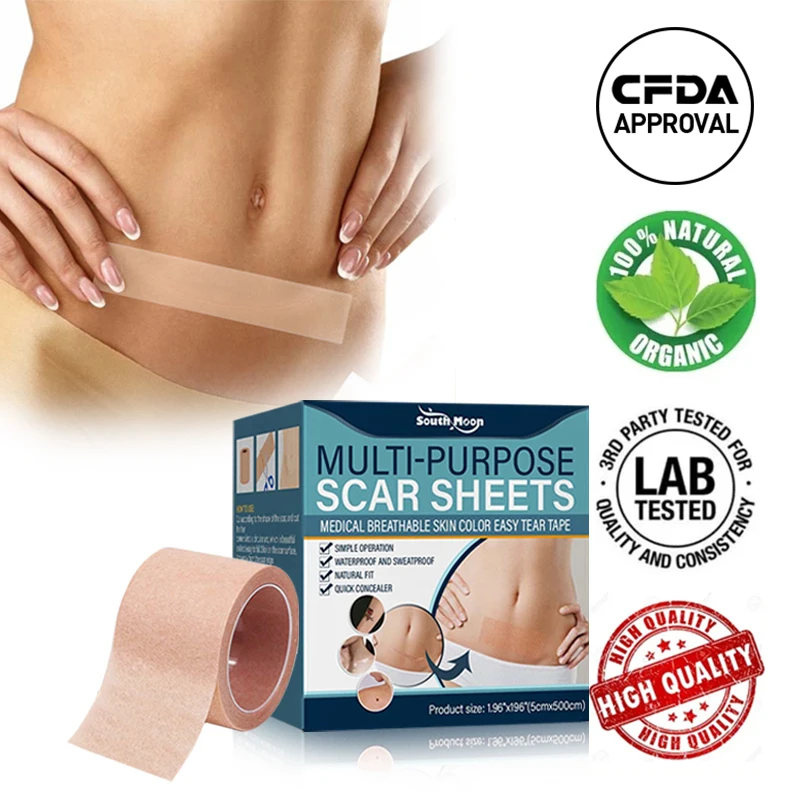 

Multi-purpose Scar Sheets Burn Scar Removal Skin Conceal Tape Skin Damaged Repair Sheet Fade Scars Waterproof Care Patch