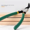 4Pcs 7'' Long Nose Plier Staight Snap Ring Remover Set With Storage Bag Circlip Pliers Bent Plier Inner Outer Retaining 3