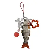 Acrylic Handmade Fish Keychain Simulated Phone Charm Fish Star Pendant Exquisite Pentagram Fish Phone Lanyard Gifts for Friend 6