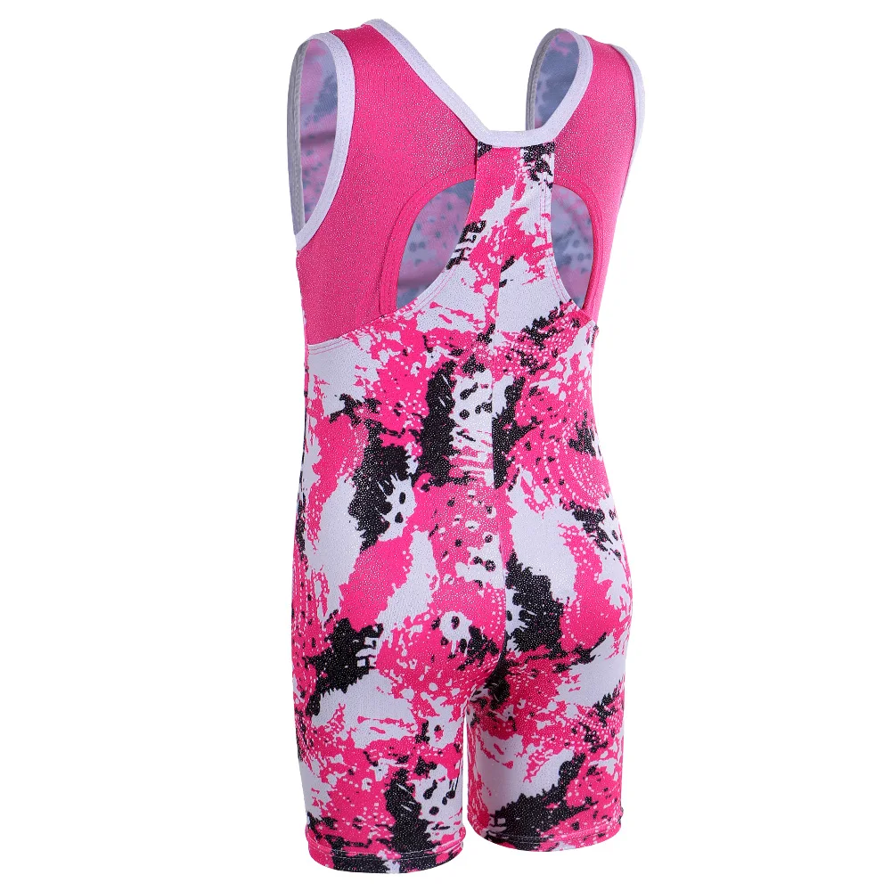 BAOHULU Ballet Leotard Gymnastics Girls Sleeveless Tank Leotard Dance Bodysuit Toddler Ballet Costume Sparkled Clothing