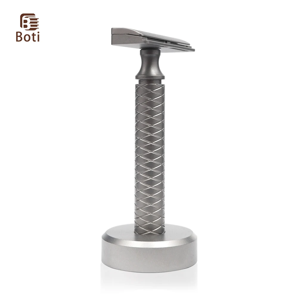 Boti-Titanium-Single-and-Double-Blade-Safety-Razor-with-Base-Match ...
