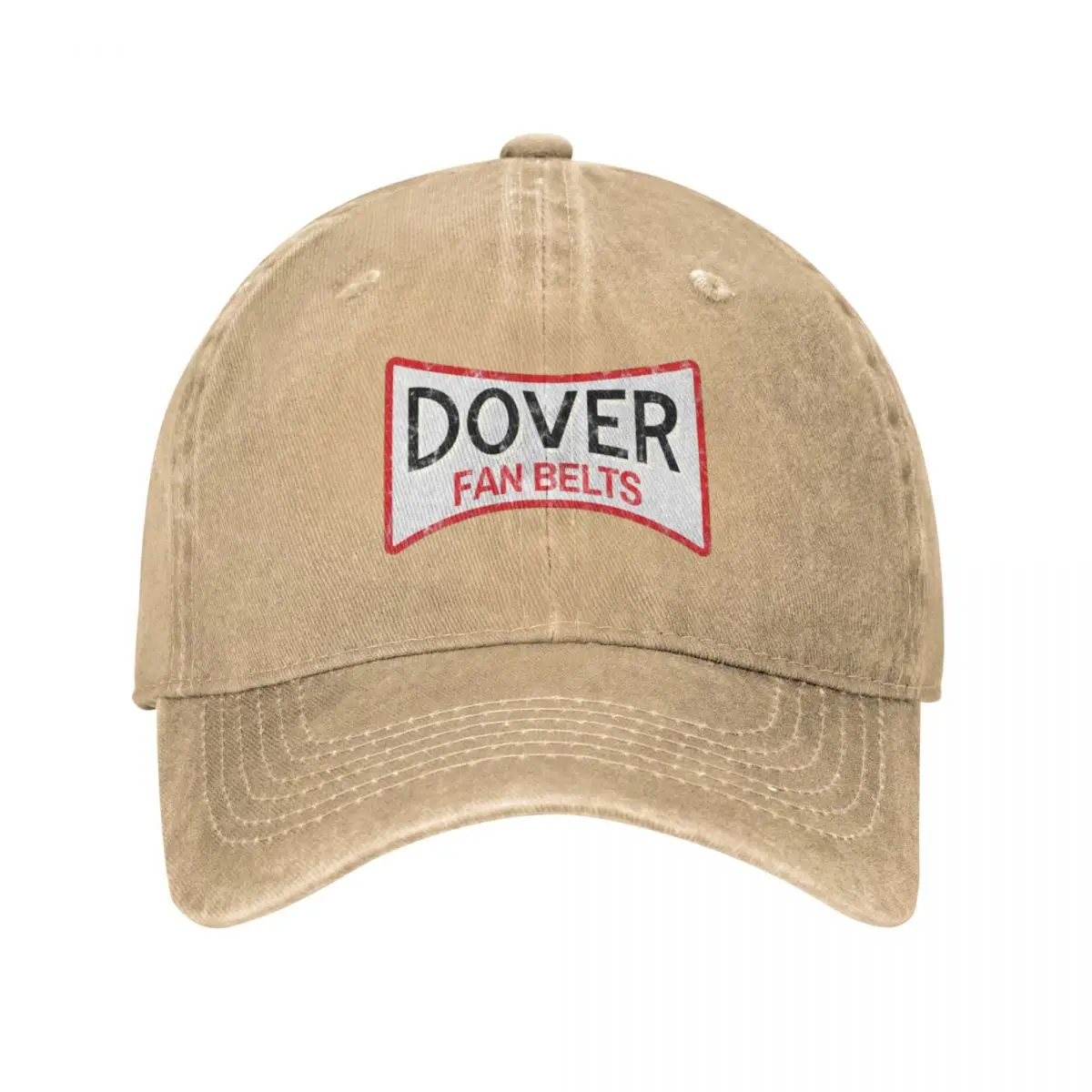 

Dover Fan Belts (Original Design - Dark Blue - Worn) Baseball Caps Denim Fabric Hats Casquette Streetwear Baseball Cowboy Hat