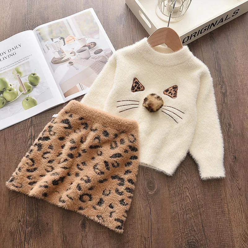 Autumn Toddler Winter Baby Girls Dres Baby Girl Knit Dress Girl Ruffled Sleeve Sweater Dress Clothing Lace girls dress