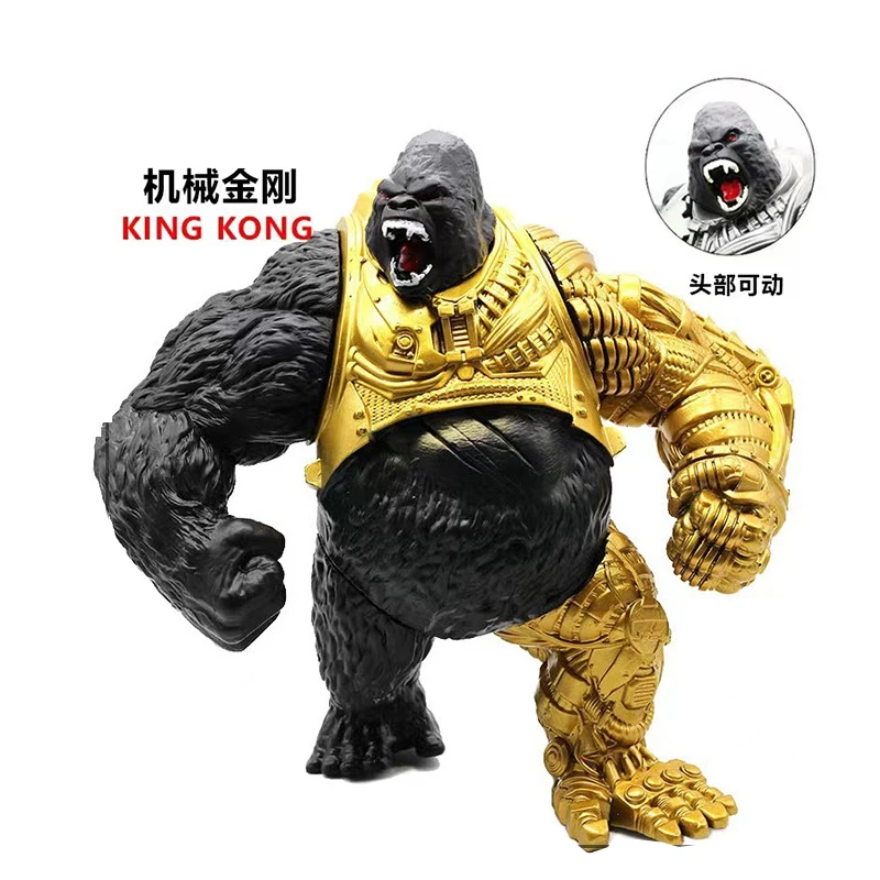 2024 Soft Rubber Mechanical Gorilla Action Figure with Movable Joints - Unique Battle Monster Toy Decoration