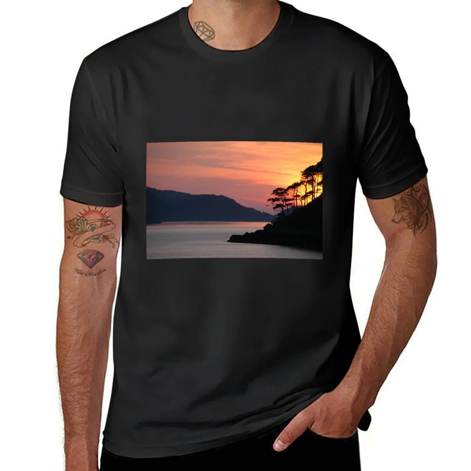 

Shieldaig Sunset T-Shirt boys whites customizeds oversized t shirt men