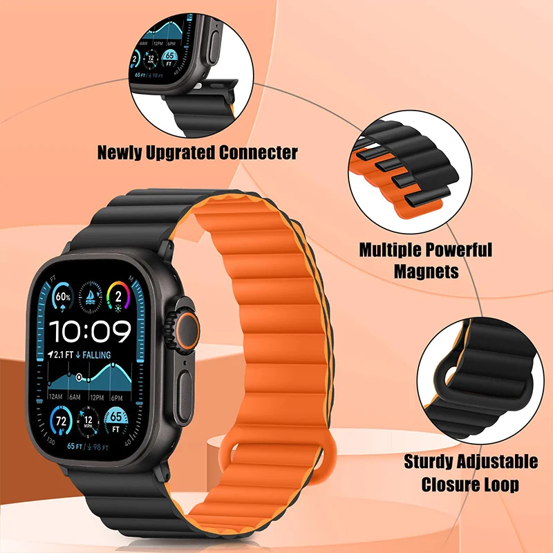 Magnetic Loop Silicone Bracelet