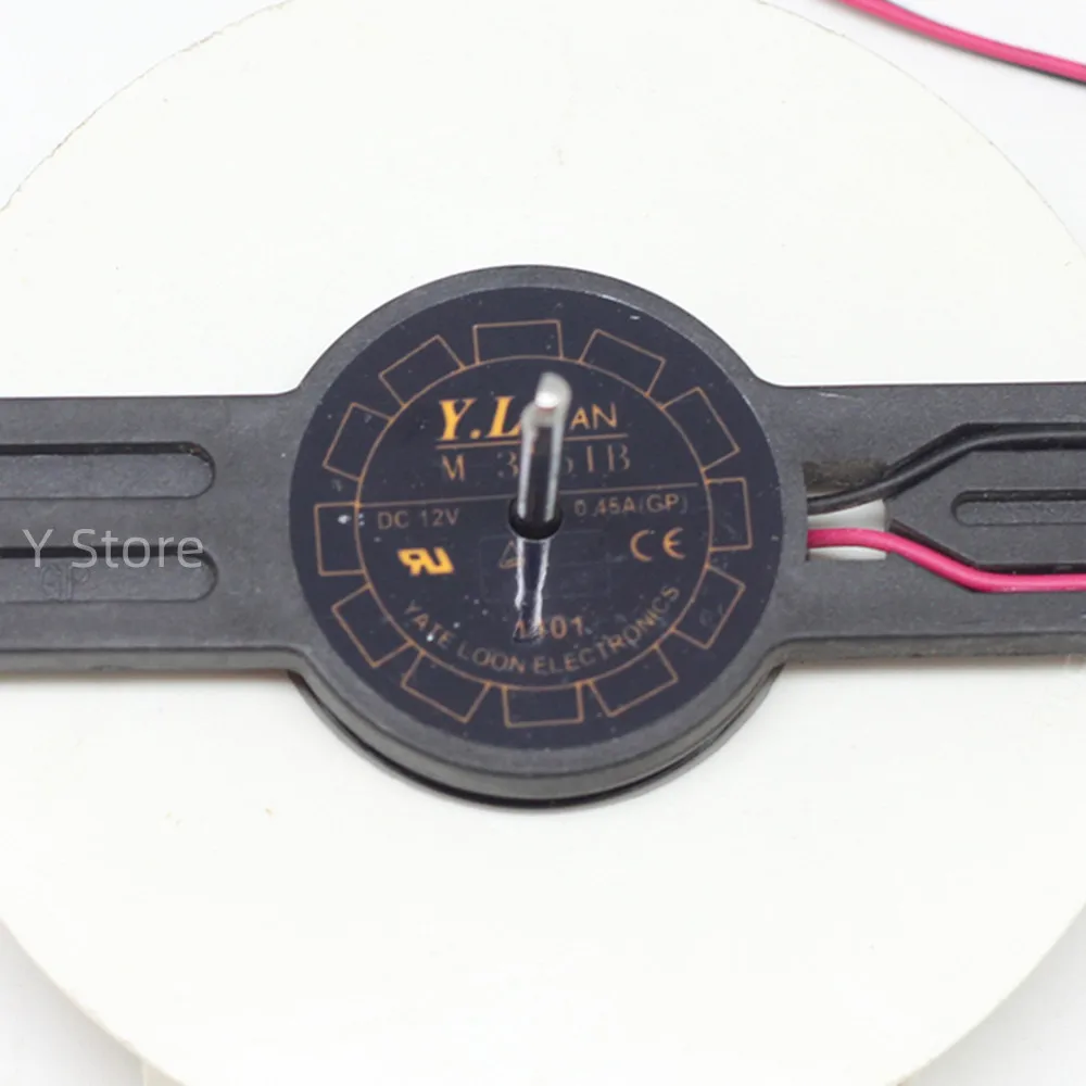Loja Novo Ventilador de Refrigeração Original M3051b Ventilador de Geladeira Carro 9225 12vdc 0.45a Dois Fios Circular dc Ventilador y - Imagem 2
