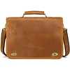 Customize Genuine Leather Laptop Bag Business Travel Briefcase Shoulder Bag Dual Use Men Leather Bags For Office Work Tote Bag 2