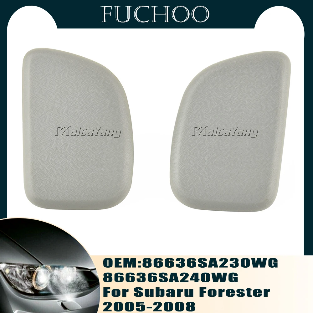 

Car Front For Subaru Forester 2005-2008 Front Headlight Headlamp Washer Nozzle Cover Cleaning Caps 86636SA230WG