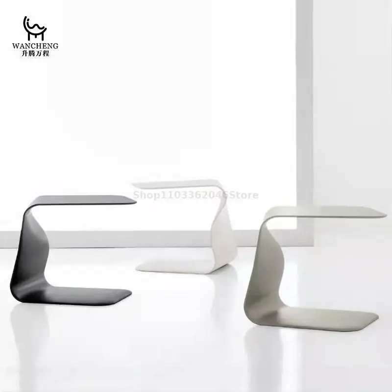 Sofa Small Side Table C- Shaped Internet Celebrity Coffee Table Side Minimalist High Sense Light Luxury