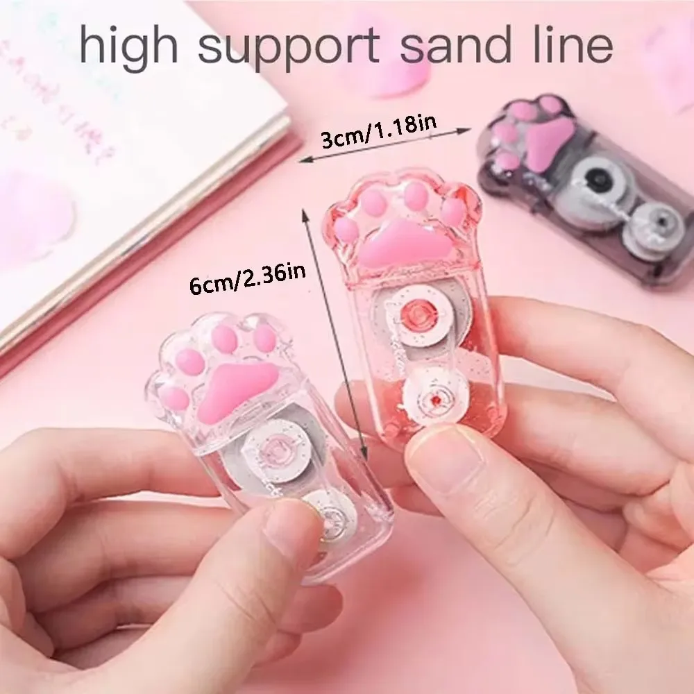 Correction Tape 3PCS TWINGO 6M Cartoon Cat Claw Correction Tape Quick to Clean and Easy to Use Suitable for Writing Office