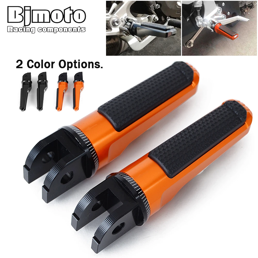 Motorcycle Front Foot Pegs Rider Pedal motorcycle accessories motorcycle foot pedals For APRILIA SHIVER 750 900 For K-TM 125 200 390 DUKE Duke125 Duke200 Duke390