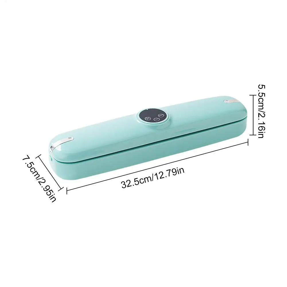 Food Saver Automatic Vacuum Sealing Machine Portable Bag Sealer For Kitchen Home Freezer Snack Meal Dry Wet Food Packing