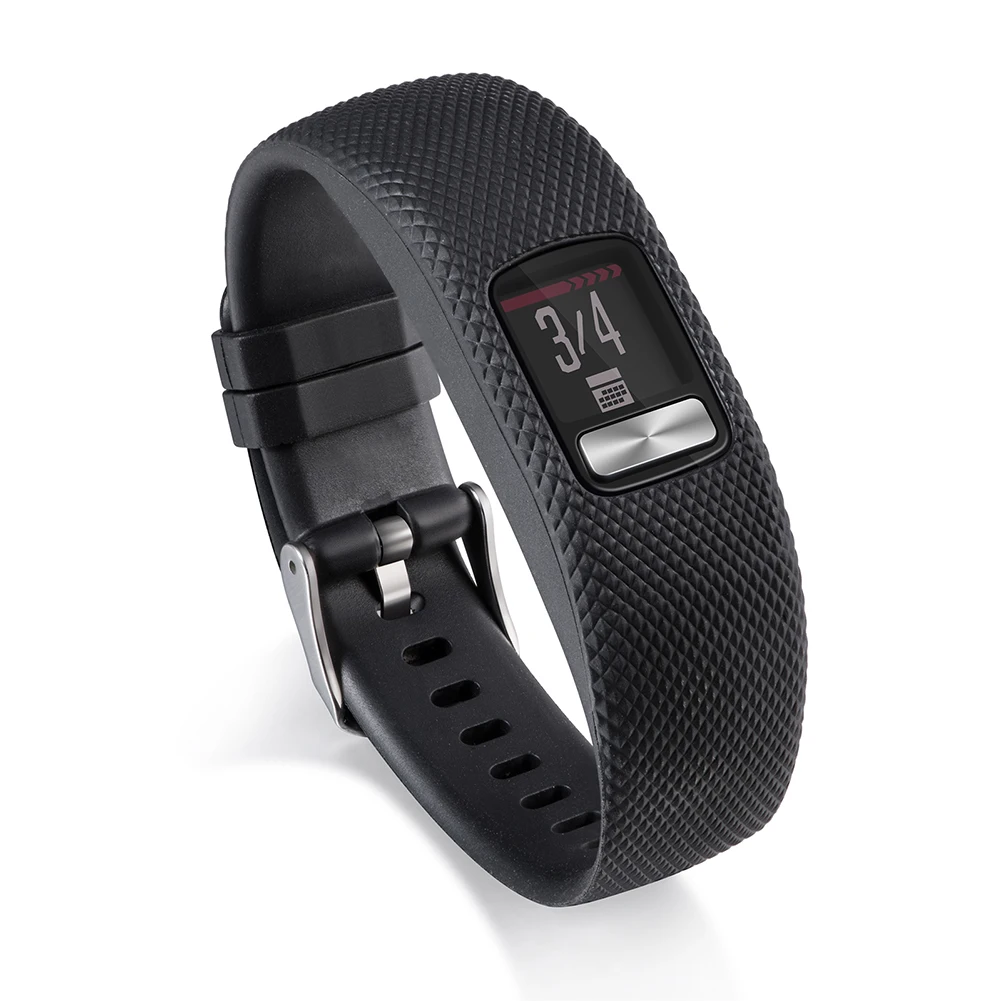 Garmin Vivofit 4용 실리콘 손목밴드 Garmin Vivofit 4용 스마트워치 활동 피트니스 시계 스트랩 팔찌 액세서리 Garmin4