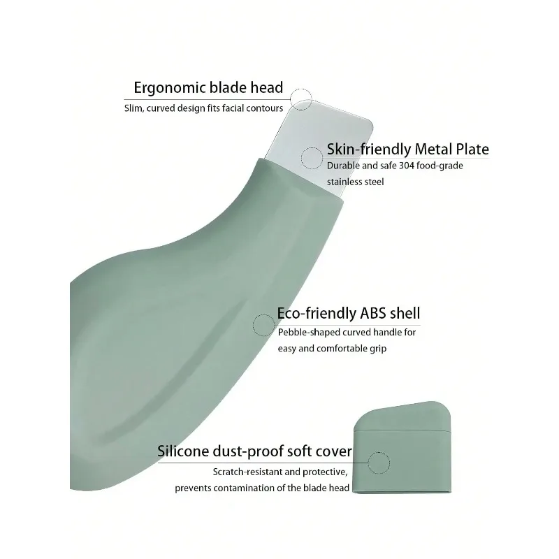 1pc nose blackhead remover tool gentle facial pore cleanser silicone facial scraper skin scrub scraper skin care tools