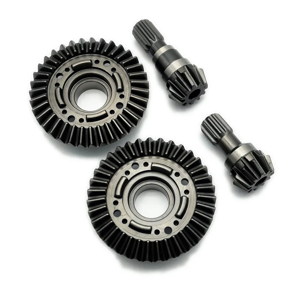 Hard Chrome Steel Front Rear Ring Gear Differential Pinion Gear 11/35T For Traxxas 1/5 X Maxx 6S