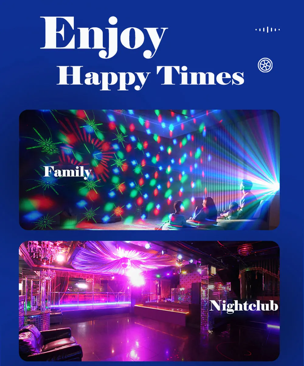 RGB Disco Ball Party Light