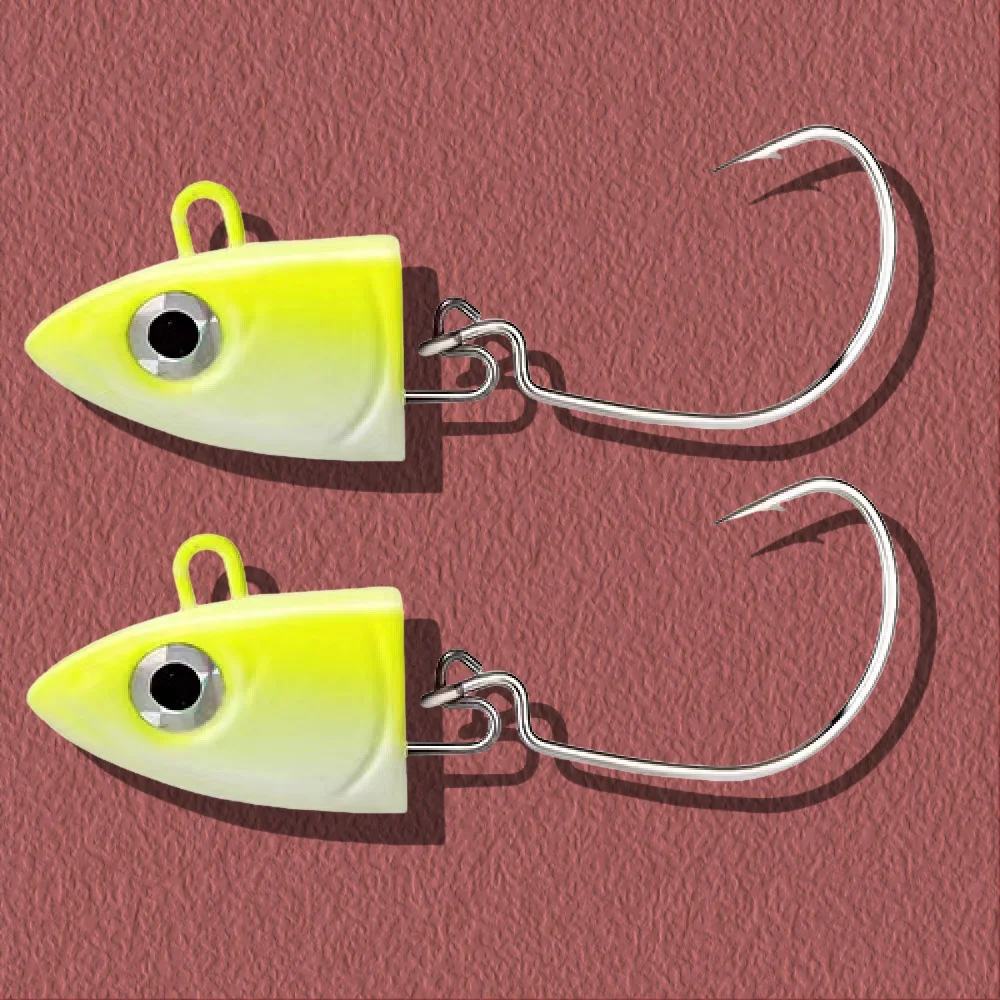 2026 Jigköpfe 5g 10g 15g 25g 40g 2 Stück/Beutel Jig-Köder Schwarzer Minnow Jigging-Köder für Wolfsbarsch Schwarzer Minnow Spinning Kunstköder – Detail 5
