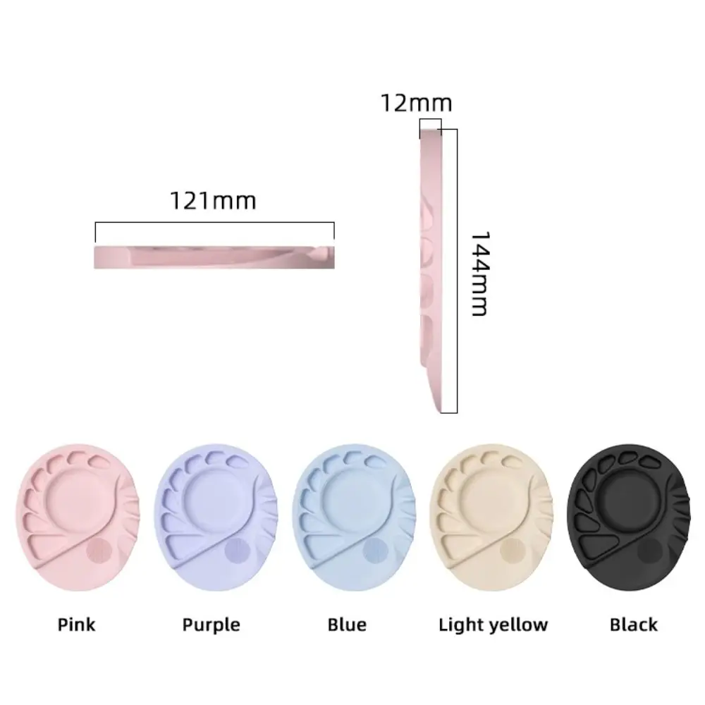 Durable Silicone Makeup Mat Palette Multi Function Easy to Clean Foundation Palette Reusable Beauty Palette Tray Women Girls