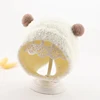 Korean Cute Pompom Baby Hat Winter Warm Baby Boys Girls Hat Bonnet Soft Ear Protection Infant Toddler Plush Cap Beanies 5