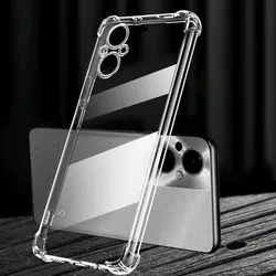 Clear Soft Silicone Shockproof Bumper Phone Case - Transparent Back Cover s - Oppo Reno8 Z (FSKS)