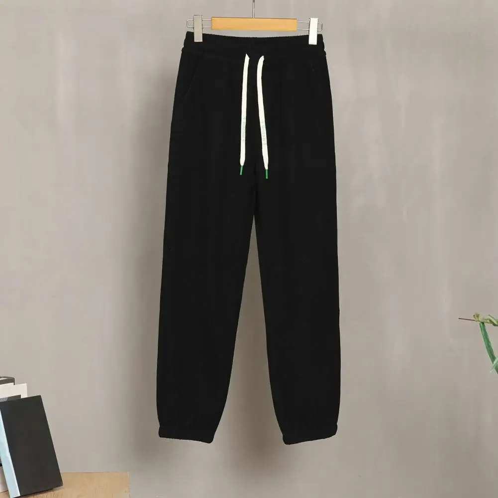 

High Waisted Pants High Waist Drawstring Women's Pants with Deep Crotch Ankle-banded Design for Casual Sports Activities Thick