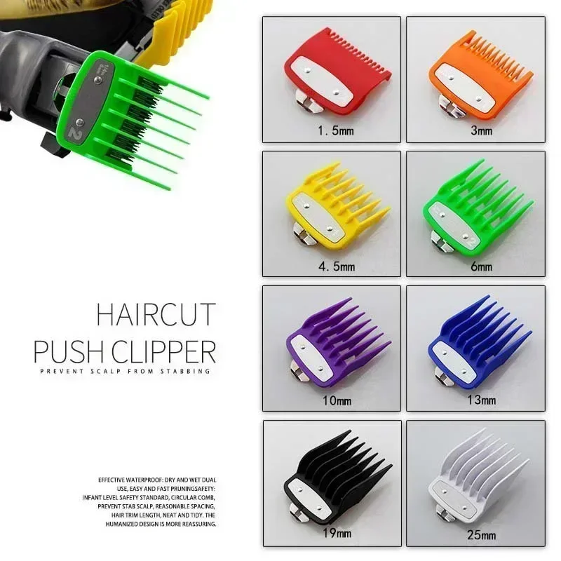 8pcs/10pcs universal hair clipper limit comb guide attachment set for wahl clippers hair clipper combs hair cutting guide comb 5