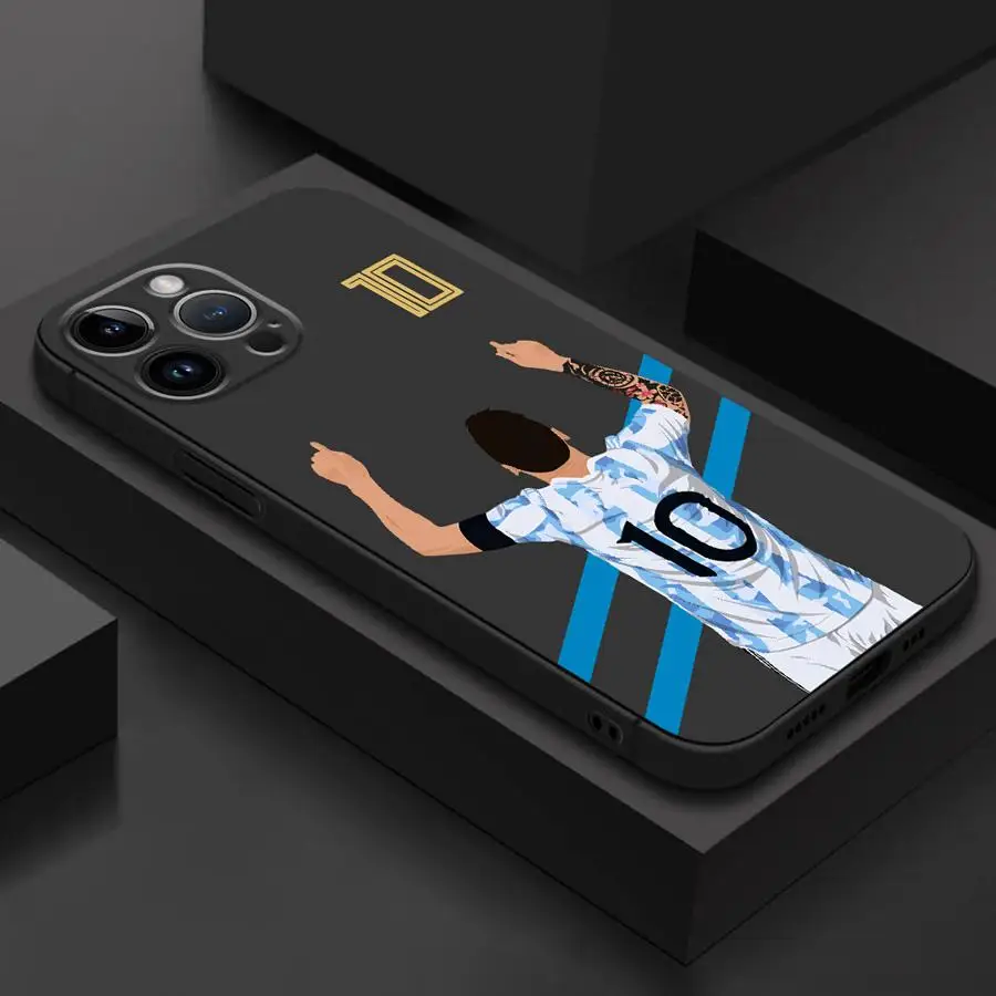 Soft Cover Football Number 7 & 10 Phone Case