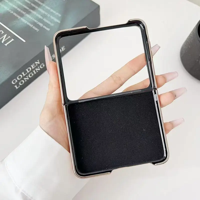 Luxurious Genuine Leather Case with Wrist Strap & Rotating Bracket