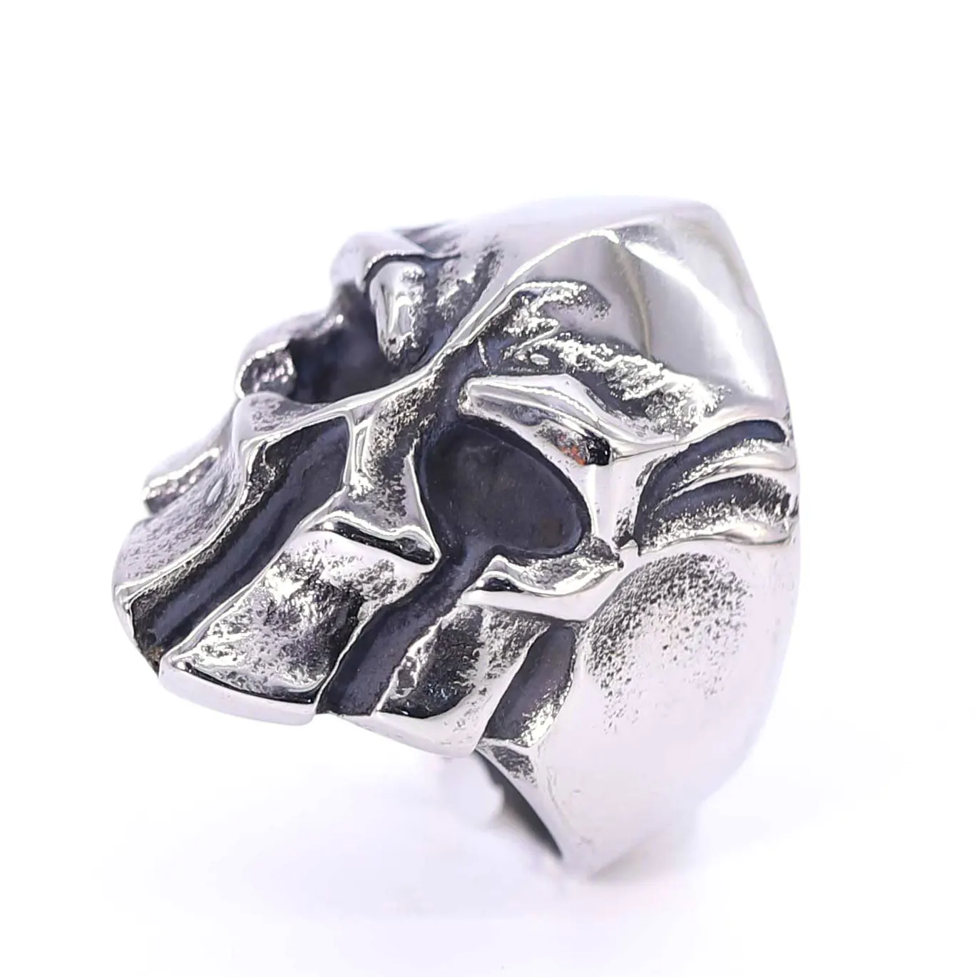 

High Quality Stainless Steel Ring Skull Spartan Rock Men Ring