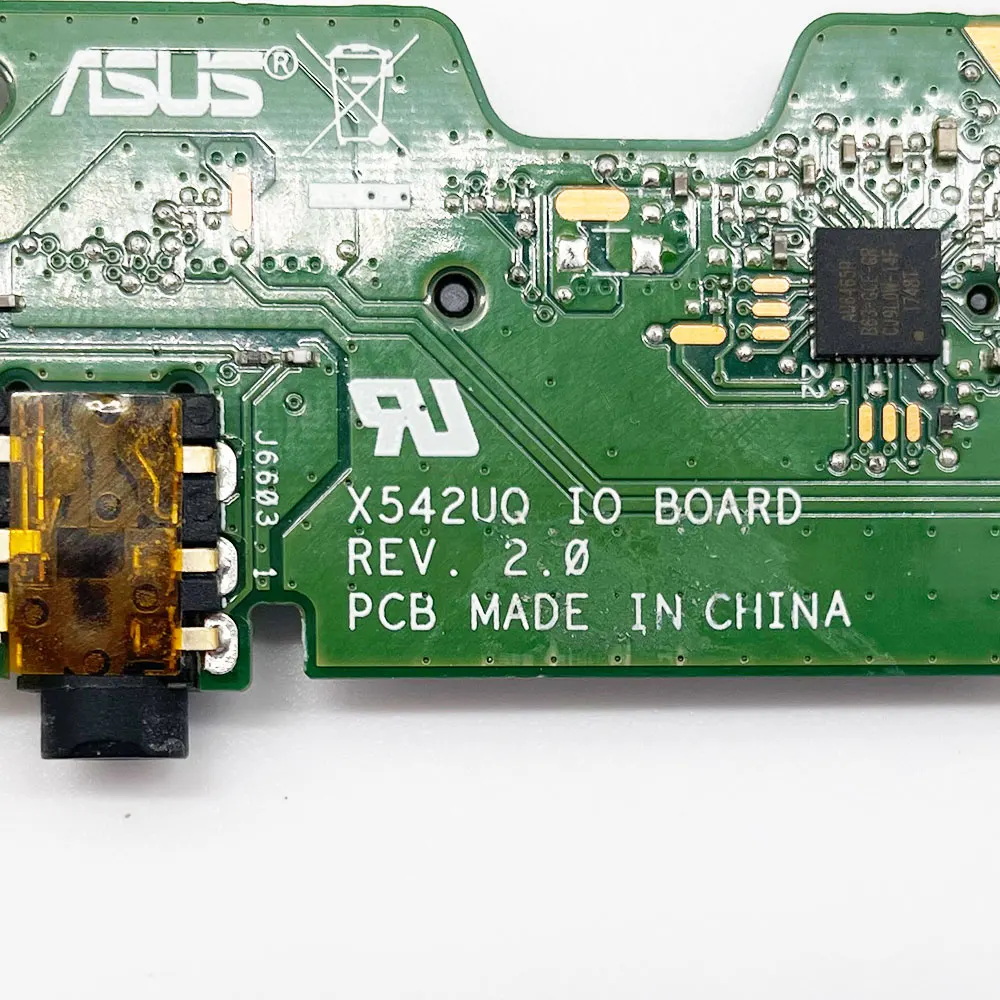 Фото Для ноутбука ASUS X542 X542U X542UN X542UQ X542UF X542UR X542B X542BP A580U F580U R580U FL8000U, USB-кардридер, аудиоразъем, плата №4