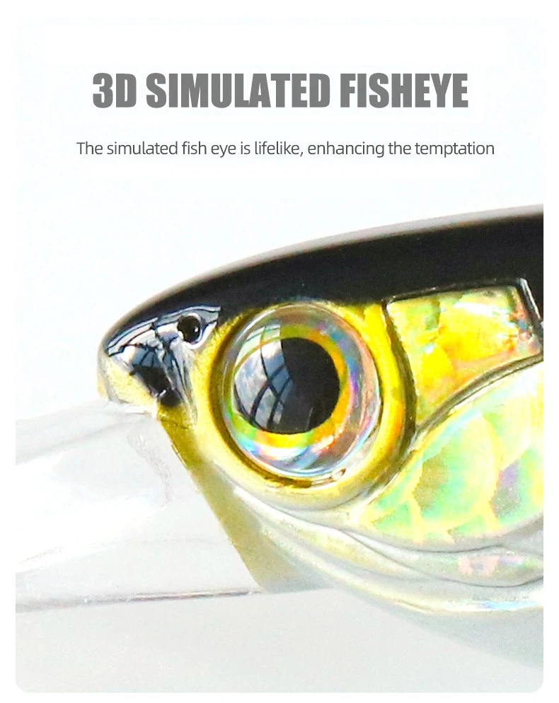 NEUE 6g 10g Lange Zunge Bord Schweben Minnow Wobbler Angeln Locken Künstliche Jerkbait Hohe Qualität Haken Tauchen Aussetzung hover – Detail 7