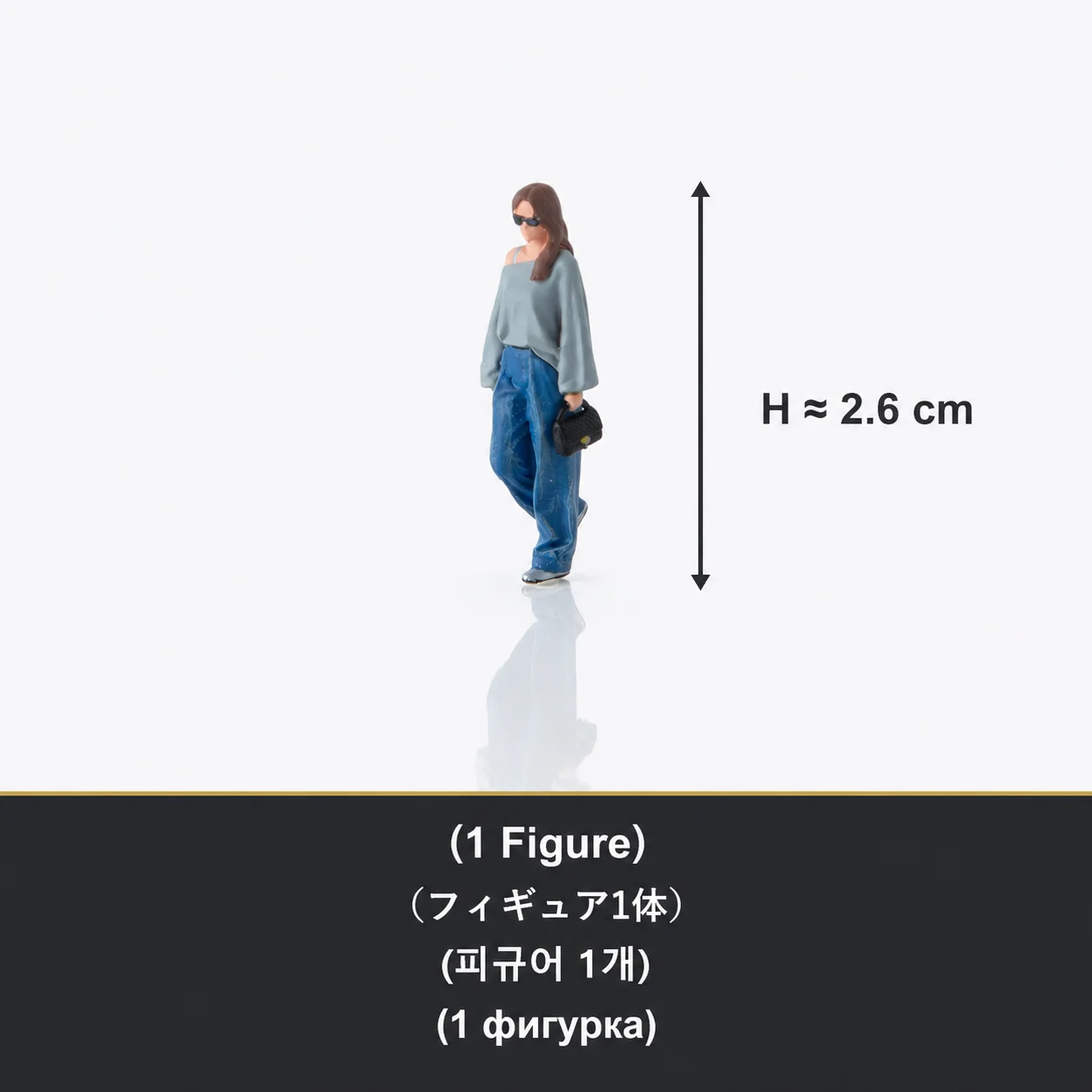 1/64 Scale Resin Female Figures Girl Woman Fashion Street Style Diorama Hand-Painted Miniatures Diecast Display AFA image 12