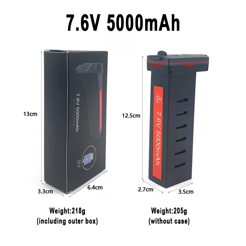 Zll Dron Sg906 Max2 Max1 Max Bateria Sg908 Pro Max Drone Bateria 7.6v 3400mah 5000mah Grande Capacidade Acessórios do Drone Sg906 - Image 2