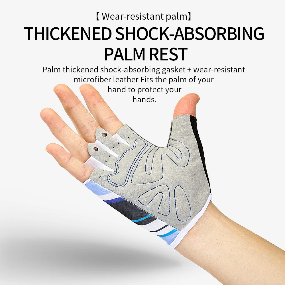 Outdoor Sports Cycling Gloves Half-Finger Men and Women Anti-slip Breathable Non-Slip Short-Finger Bicycle Motorbike Gloves 3