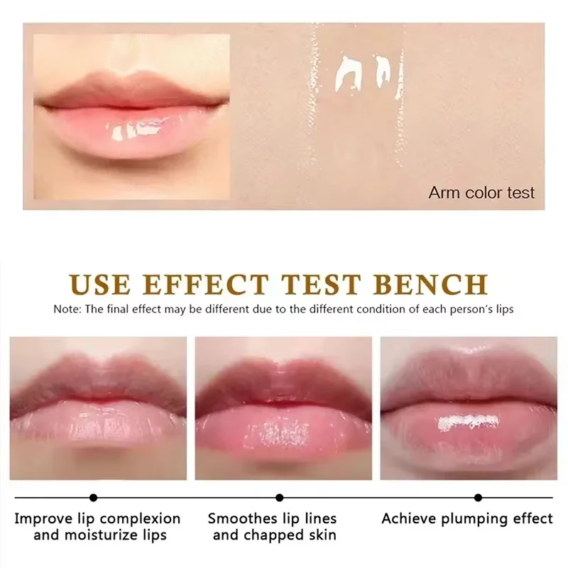 Moisturizing Lip protection Oil Lip Gloss Makeup Volumising Lip Plumper Oil Lip Stain with Natural Lip Oil Lip Care Cosmetics 5