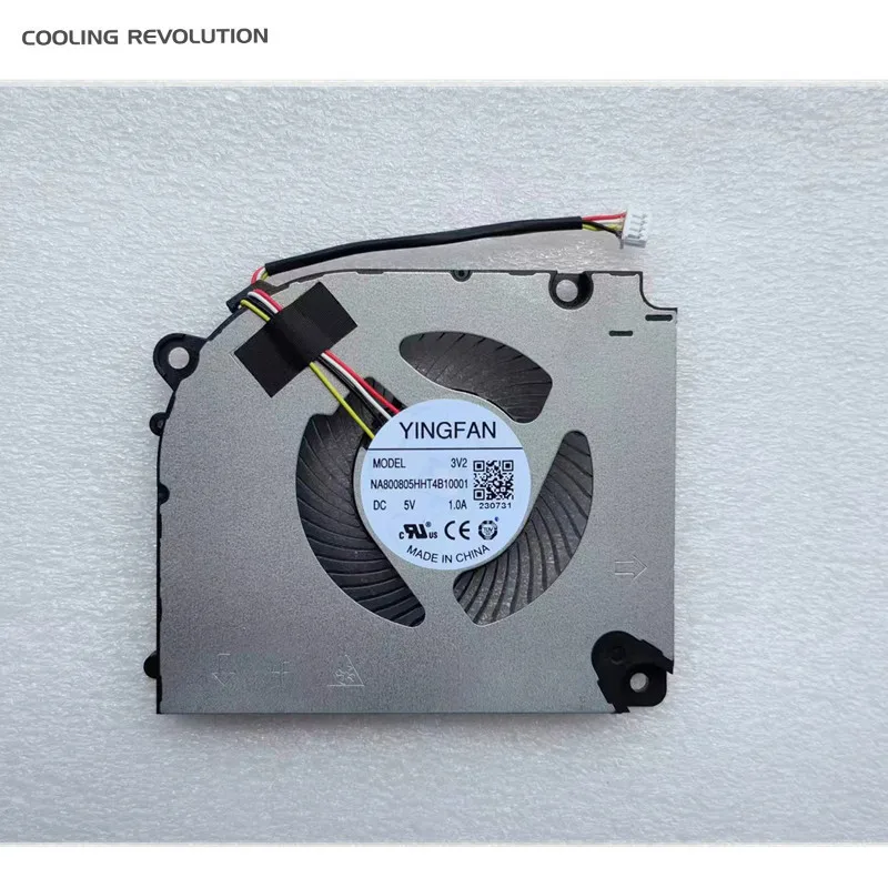 Ventilador de Refrigeração para Laptop Cpu Colorido Estrela Escondida P16 Yingfan 3v2 3v3 na B800805hht4b10001 dc 5v 1.0a Novo Original - Imagem 3