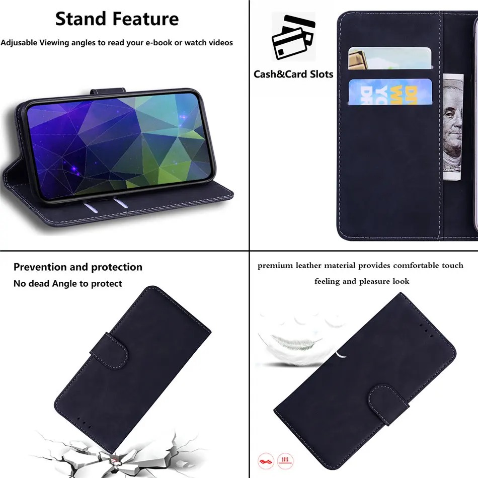 Leather Wallet Case Leather Case Phone Case Leather Phone Case Silicone Phone Case Carbon Fiber Case Case For Motorola Moto G10 G30 G50 G60 G9 Play E7 Plus G 5G Stylus Power Edge 20 Lite Pro Lady Girl Men Kids Wallet Cases P26F