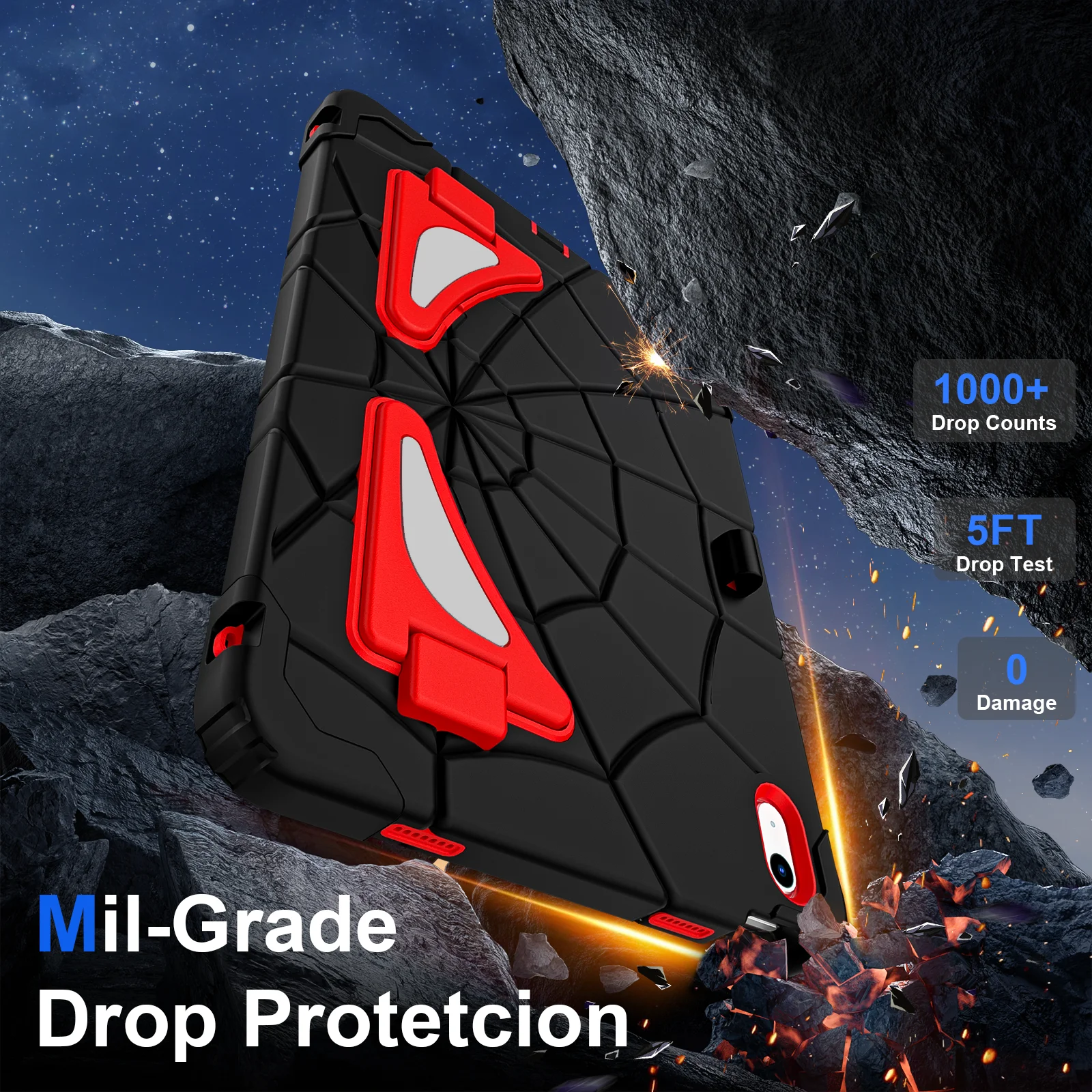 Spider A1 Multi-Angle Protective Tablet Case - Available in 10 Vibrant Colors