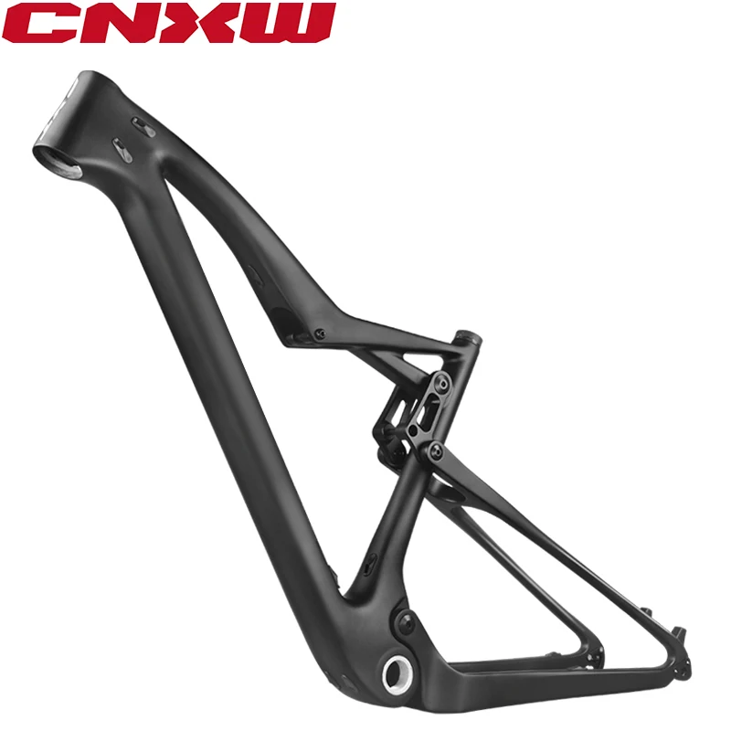 Travel 100mm Full Suspension Carbon Mountain Bike Frame Enrich Your