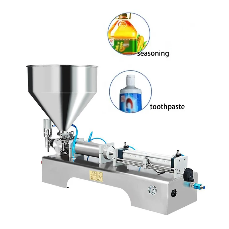 

Horizontal Pneumatic Mayonnaise Filling Machine Stainless Steel Soy Sauce Honey Piston Paste Packaging Machine