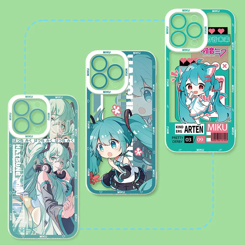 Lovely Kawaii Miku Soft Silicone Phone Case