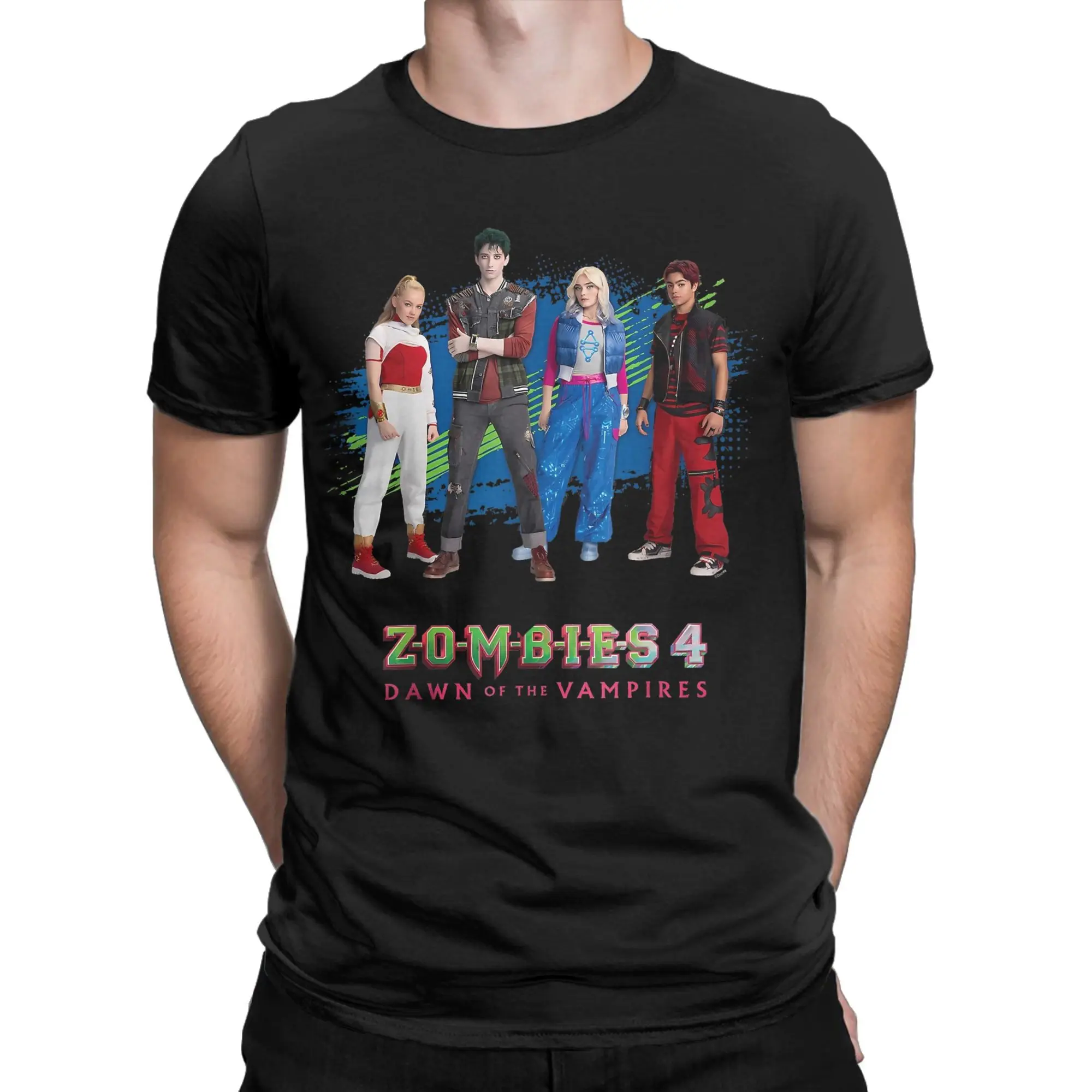 Zombies 4 Dawn of the Vampires T-Shirt für Männer und Frauen, modische T-Shirts aus 100 % Baumwolle